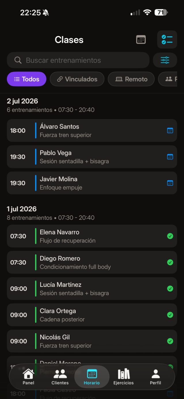 Calendario de clases